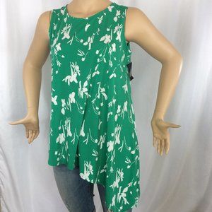 Alfani Sleeveless Swedge Bottom Blouse 219C